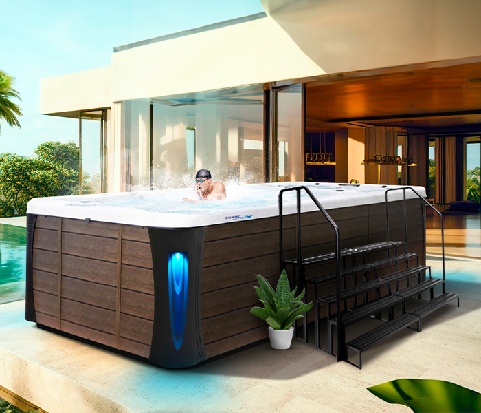 Calspas hot tub being used in a family setting - Dothan